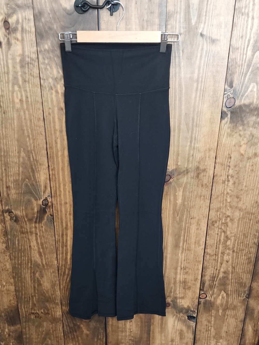 TNA Black High-Waist Flare Leg Pants